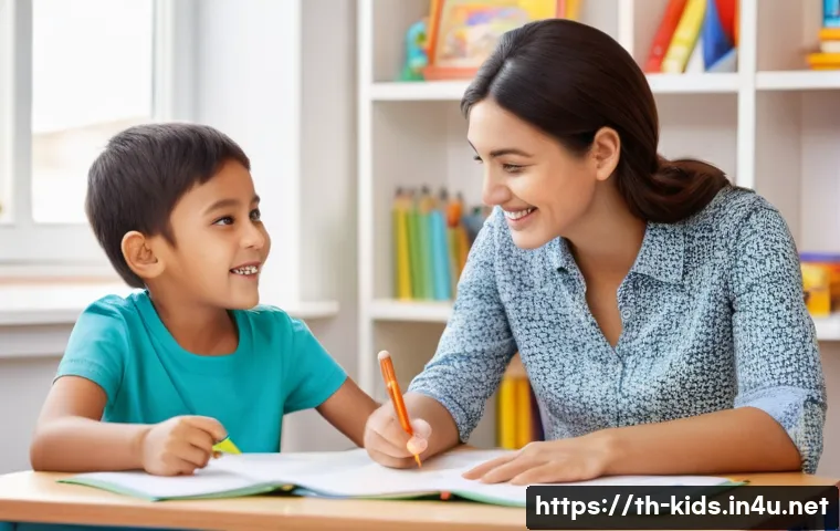 유아교육지도사로서 학부모와의 첫 상담 준비 - **Prompt 1: Open and Trusting Parent-Teacher Communication**
"A heartwarming scene depicting a m...